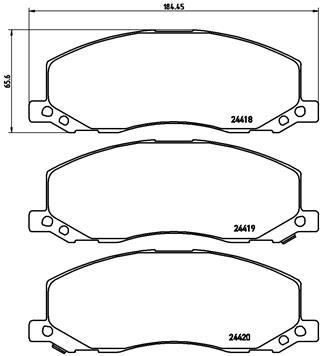 ÖN BALATA INSIGNIA 2.0T-2.8 V6 T-2.0 CDTI 08 13 SAAB 9.5 10 18 JANT