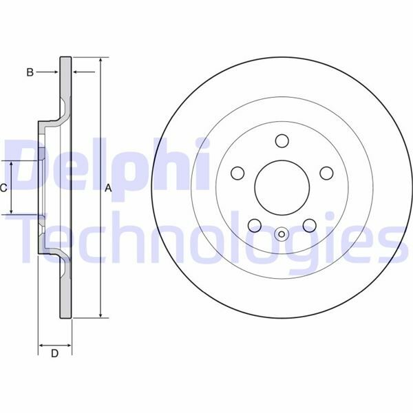 ARKA FREN DİSKİ VOLVO XC40 536 2017 2021 CAP 302X 5 BIJON 16 İNÇ