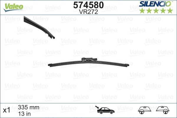 Valeo Silencio X-TRM Flat Blade X1 340 mm BMW X1. MERCEDES BENZ CLA CLS