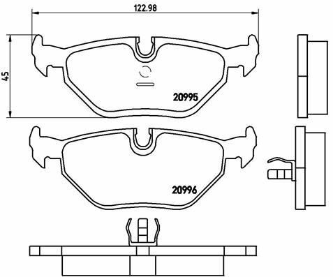 ARKA BALATA BMW E36 316-318-320-323-325-328-Z3-E32-E34- E36 M3- E34 M5