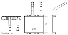 KALORİFER BRAZİNG HEATER A/M 151X193X22 ACTYON