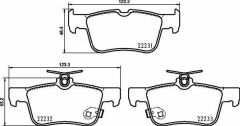 DİSK FREN BALATASI ARKA FORD FOCUS 1.0/1.5/1.5D/2.0 01/18