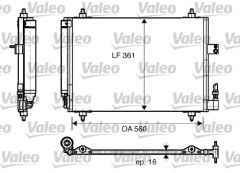KLİMA KONDENSERİ KURUTUCU İLE C5 09/04 C6 05 407 04 1.8-2.0-2.2-3.0-1.6HDI-2.0HDI-2.2HDI 560x361