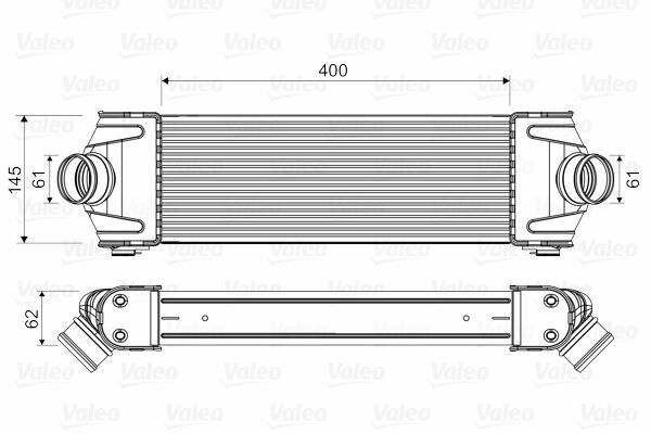 INTERCOOLER BRAZİNG INTERCOOLER A/M 400X145X62 TRANSİT 2.2 TDCI 06 / 2.4 TDCI 06 96641-1376241-6C119L440AB