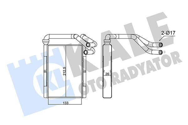 KALORİFER BRAZING TOYOTA ECHO-YARIS-YARIS VERSO KALORİFER