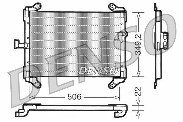 KLİMA KONDENSERİ DUCATO-BOXER-JUMPER 94-06 506x349x22