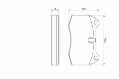 ÖN BALATA BMW E34 M5 E38 735i E31 840i.850i 90-96