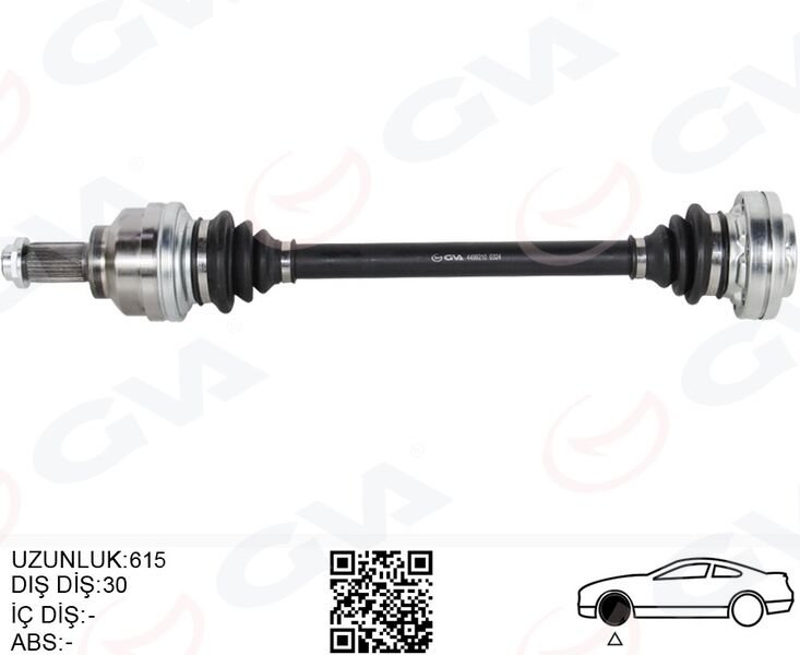 KOMPLE AKS ARKA SAĞ/SOL BMW E39 615MM DİŞ 30