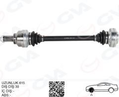 KOMPLE AKS ARKA SAĞ/SOL BMW E39 615MM DİŞ 30
