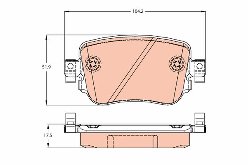 ARKA BALATA VW CADDY IV 1.0TSI-1.2TSI-1.4TSI-1.6TDI-2.0TDI 15 AUDI A1 1.0TFSI-1.2TFSI-1.4TFSI 10