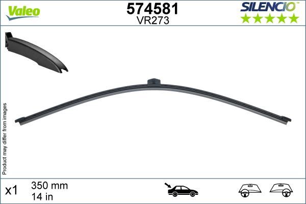 Valeo Silencio X-TRM Flat Blade X1 340 mm AUDI A3. BMW X1. VW Touareg