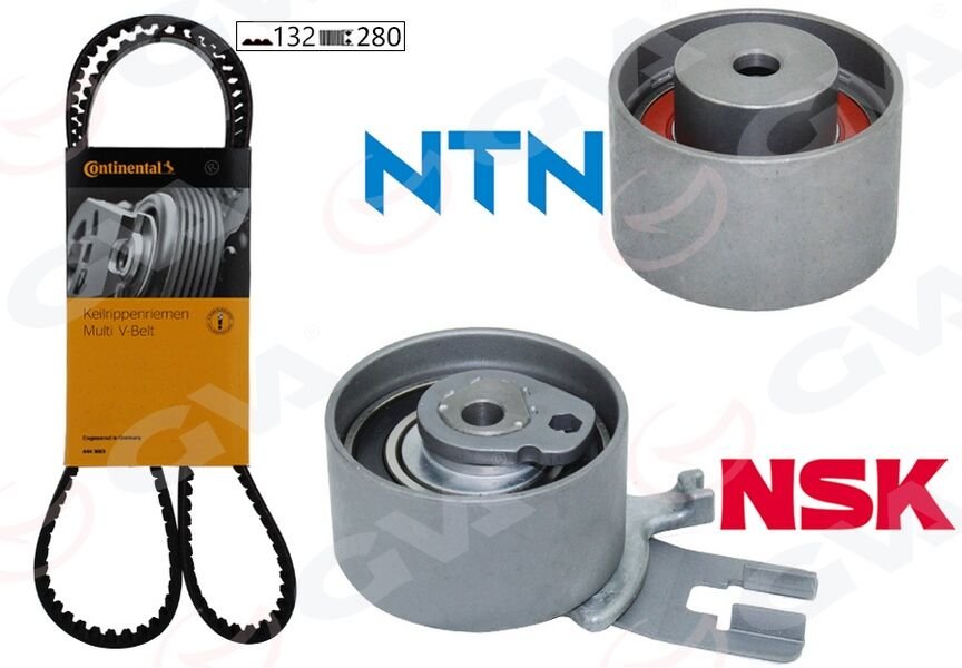 EKSANTRİK GERGİ KİTİ 132x280 VOLVO C30 C70 S60 S80 V70 XC60 XC70 XC90 2.4TDI 20V K015580XS