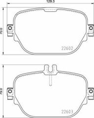 FREN BALATASI ARKA MERCEDES X290 C257 W213 C238 N293 X253 C253