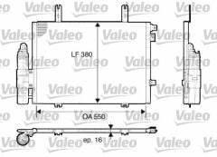 KLİMA KONDENSERİ KURUTUCU İLE KNG 01 1.9DTI 550x380x16