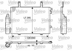 KLİMA KONDENSERİ KURUTUCU İLE KNG 01 1.9DTI 550x380x16