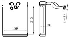 KALORİFER RDAYATÖRÜ BRAZİNG STAREX 211x158x36