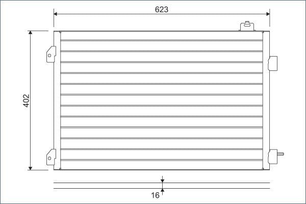 KLİMA KONDENSERİ CLIO SYMBOL 1.5 DCI 04 MEK 658x411x16