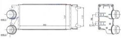 INTERCOOLER BRAZİNG INTERCOOLER A/M 300X145X76 308-3008-5008 1.2-1.6HDI-PARTNER-BERLINGO 1.6HDI 08 96514