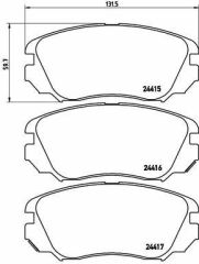 ÖN FREN BALATASI INSIGNIA A 08 17 MALIBU 12 SAAB 9.5 10 12 296 mm 16 İNÇ JANT