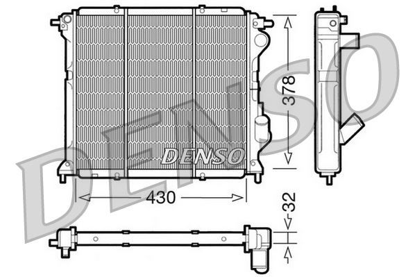 RADİATOR. ENGİNE COOLİNG RENAULT RAPID 85-98