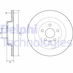 ARKA FREN AYNASI VOLVO S60 III-19 V60 18 V90 16 XC60 17 S90 16 302x5DL 16 İNÇ