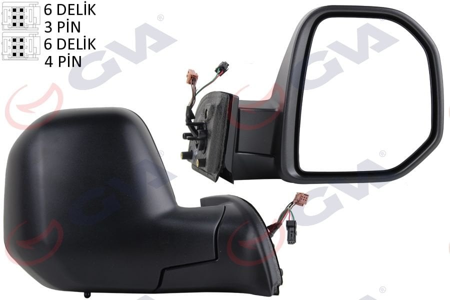 DIŞ DİKİZ AYNASI SAĞ BERLINGO-PARTNER 08 ELEKTRİKLİ ISITMALI SENSÖRLÜ KONVEKS VM-6118EHSR