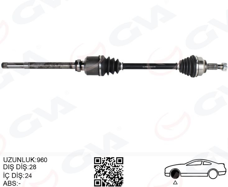 KOMPLE AKS SAG ON C5 III 08-15 JUMPY II 06- 407 04- EXPERT 07- 1.6HDI-SCUDO 1.6 MJT 07-