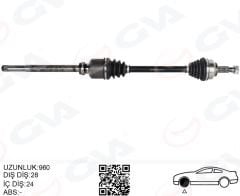KOMPLE AKS SAG ON C5 III 08-15 JUMPY II 06- 407 04- EXPERT 07- 1.6HDI-SCUDO 1.6 MJT 07-