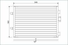x KLİMA KONDENSERİ CLIO II 01 1.5 DCI 510x380x16