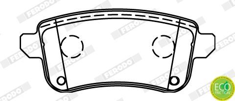 ARKA DİSK FREN BALATASI RENAULT GRAND SCENIC III 09 16 SCENIC III 09 16 SCENIC IV 16 TALISMAN 15 MEGANE IV 15 106.5x45.5x16