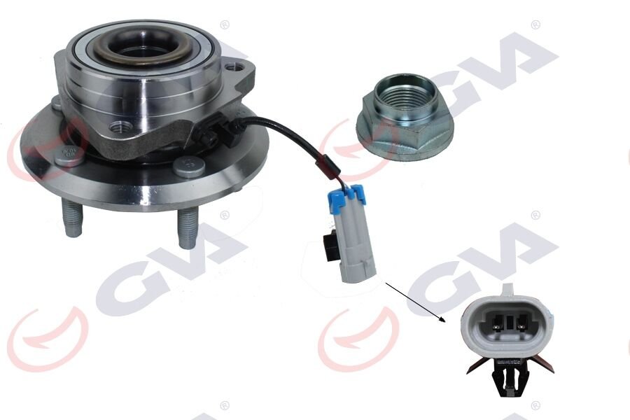ÖN TEKER PORYASI RULMANLI KİT CHEVROLET CAPTIVA 2.0 D 06-12 ABS Lİ 5 BİJON