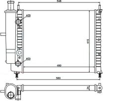 RADYATOR MECHANİCAL MT 480X415X34 MAREA BİDONLU 96 61788