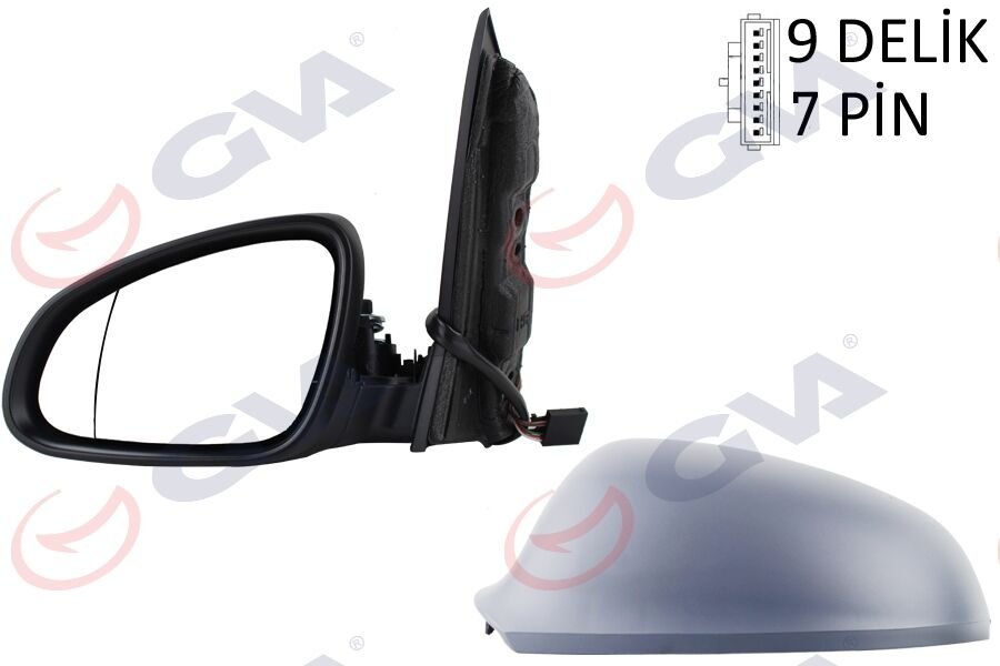 DIŞ DİKİZ AYNASI SOL ASTRA J 09 ELEKTRİKLİ ISITMALI KATLANIR ASTARLI ASFERİK 7 FİŞ VM-973EBAL