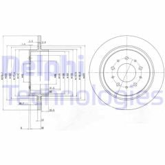 FREN DİSKİ ÇİFTLİ PAKET . DELİKSİZ ARKA VOLVO S90. V90 05/1998 08/1999
