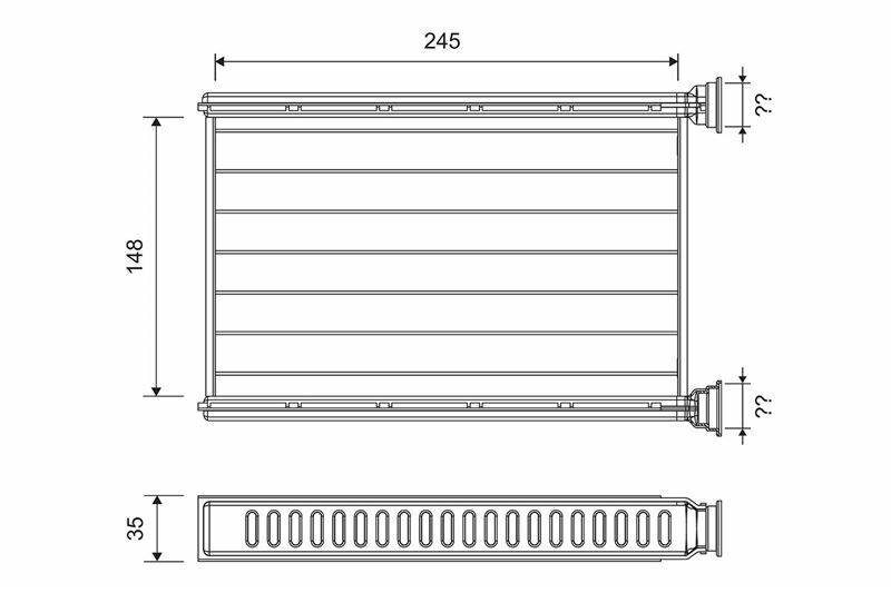 KALORIFER RADYATORU BMW E87 E90 F26 F25 E84 E92 E91 E81