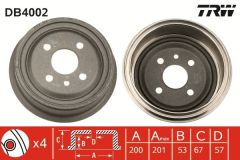 ARKA KAMPANA VECTRA A 89 95 ASTRA F 91 98 1.4-1.6-1.8-2.0 LACETTI 05 13 242x200x53x100 4DL 568054-91024352