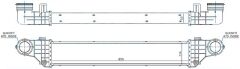INTERCOOLER BRAZİNG INTERCOOLER A/M 650X115X50 E200 CDI 2002 W211