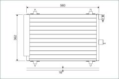 KLİMA KONDENSERİ PARTNER 02 BERLINGO 02 XSARA 00-05 1.9D-2.0HDI 364x16