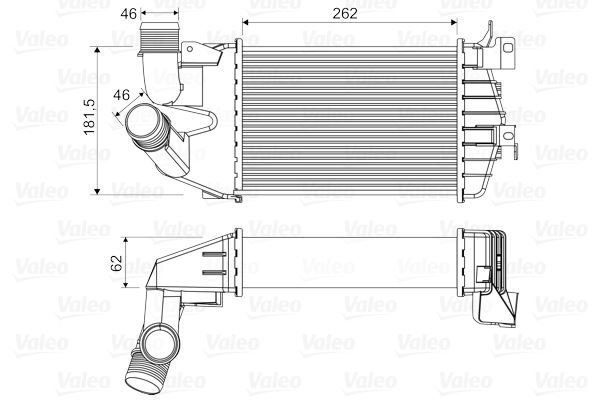 TURBO RADYATÖRÜ INTERCOOLER ASTRA H-ZAFIRA 262x181.5x62