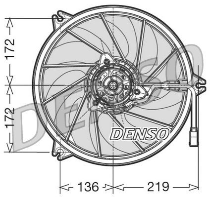 FAN. RADİATOR PEUGEOT 206 98-12