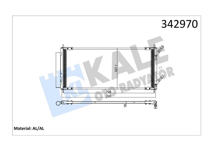 KLİMA KONDENSERİ HONDA CR-Z -INSIGHT-JAZZ III AL-AL