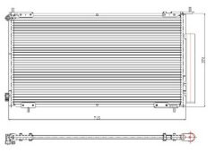 x KLİMA KONDENSERİ HONDA CRV 2.0i 16V 02-06
