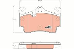 ARKA BALATA TOUAREG 02-10 CAYENNE 02-10 Q7 06-11 112X73 GDB1549