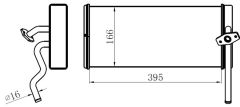 KALORİFER BRAZİNG HEATER A/M 395X165X40 CARGO ESKİ MODEL