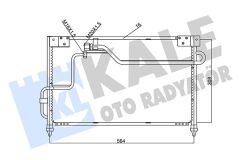 KLİMA KONDENSERİ MAZDA 626 IV AL-AL 564X308X16
