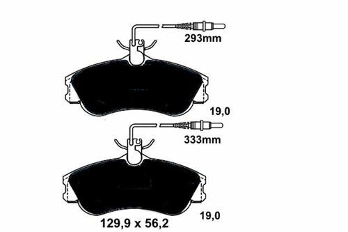 ÖN BALATA PARTNER-BERLINGO 07/96 XSARA 04/97 P306 05/93-05/01 FİŞLİ