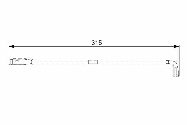 ÖN BALATA FİŞİ İKAZ KABLOSU VECTRA C 3.0CDTİ 3.2V6 02 05 GIC212