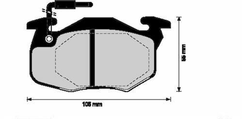 ÖN BALATA P106 91 P306 1.4 1.6 93/01 SAXO AX ZX C15 FİŞLİ