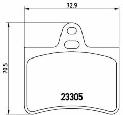 ARKA BALATA C5 1.6 HDİ 1.8 -2.0 16V-2.0-2.2 HDI 3.0
