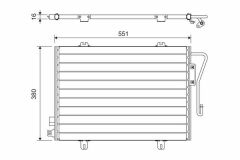 KLİMA KONDENSERİ KURUTUCU İLE CLIO II 1.1-1.2-1.4-1.6-1.9 16V 98 570x376x16